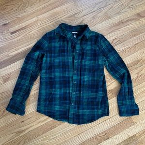 Lands end flannel button down women’s S